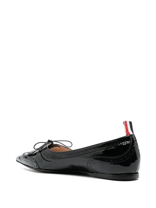 Pointed-toe leather loafers THOM BROWNE | FFF164A00216001